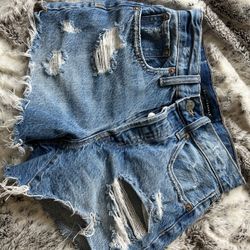 aeropostal 90s high rise shorts size 24
