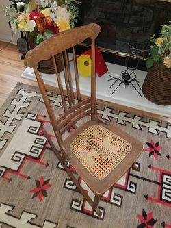 Antique Cane Seat Rocker