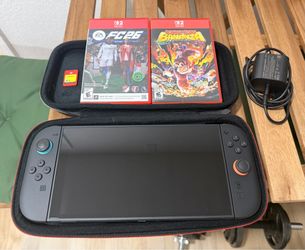 Nintendo Switch 2 Mario Kart Bundle + 3 Games – Like New