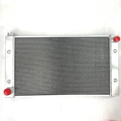 Universal 33.5" X 20" X 4.5" 3 Row Full Aluminum Racing Radiator Rear V Mount(UN455)
