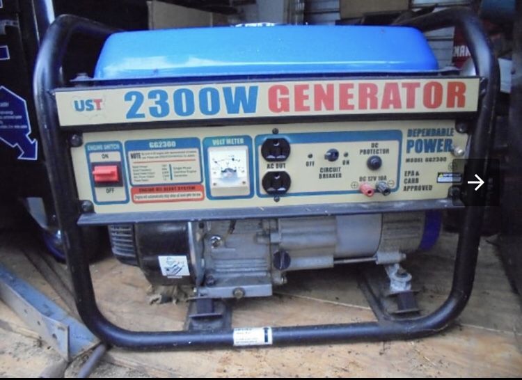 UST 2,300 Watt 5.5 HP 163cc 4-Stroke OHV Portable Gas Powered Generator GG2300