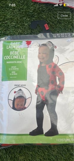 Baby Ladybug Halloween Costume 12-24 Months
