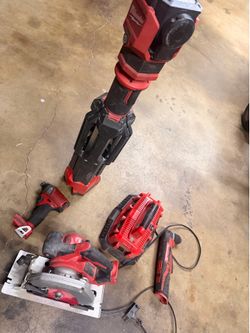 Tools Milwaukee Rocket light m12 m18 charger m12 Right-Angle Drill M18 18V Lithium-Ion Cordless 6-1/2 in. Circular Saw Milwaukee M18 Fuel with ONE-KEY