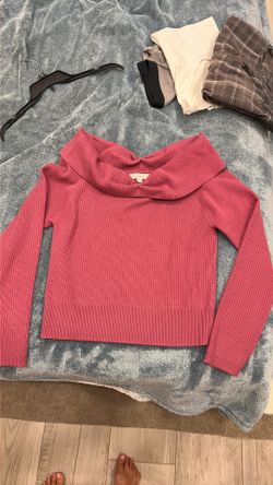 SOFT DUSTY ROSE SWEATER XL