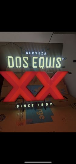 Dos Equis XX Cerveza Lighted Bar Sign