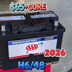 Car Battery Group Size 48/H6
