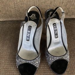 Christal-embellished Party Shoes GINA  UK5 US 7.5