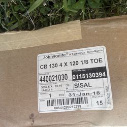 Johnsonite Vinyl Wall Base Roll 4” x 120’ Sisal New