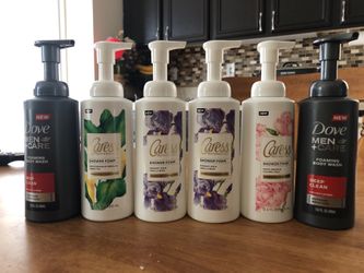 DOVE MEN +CARE FOAMING BODY WASH CAress BotANiLs SHOWER FOAM