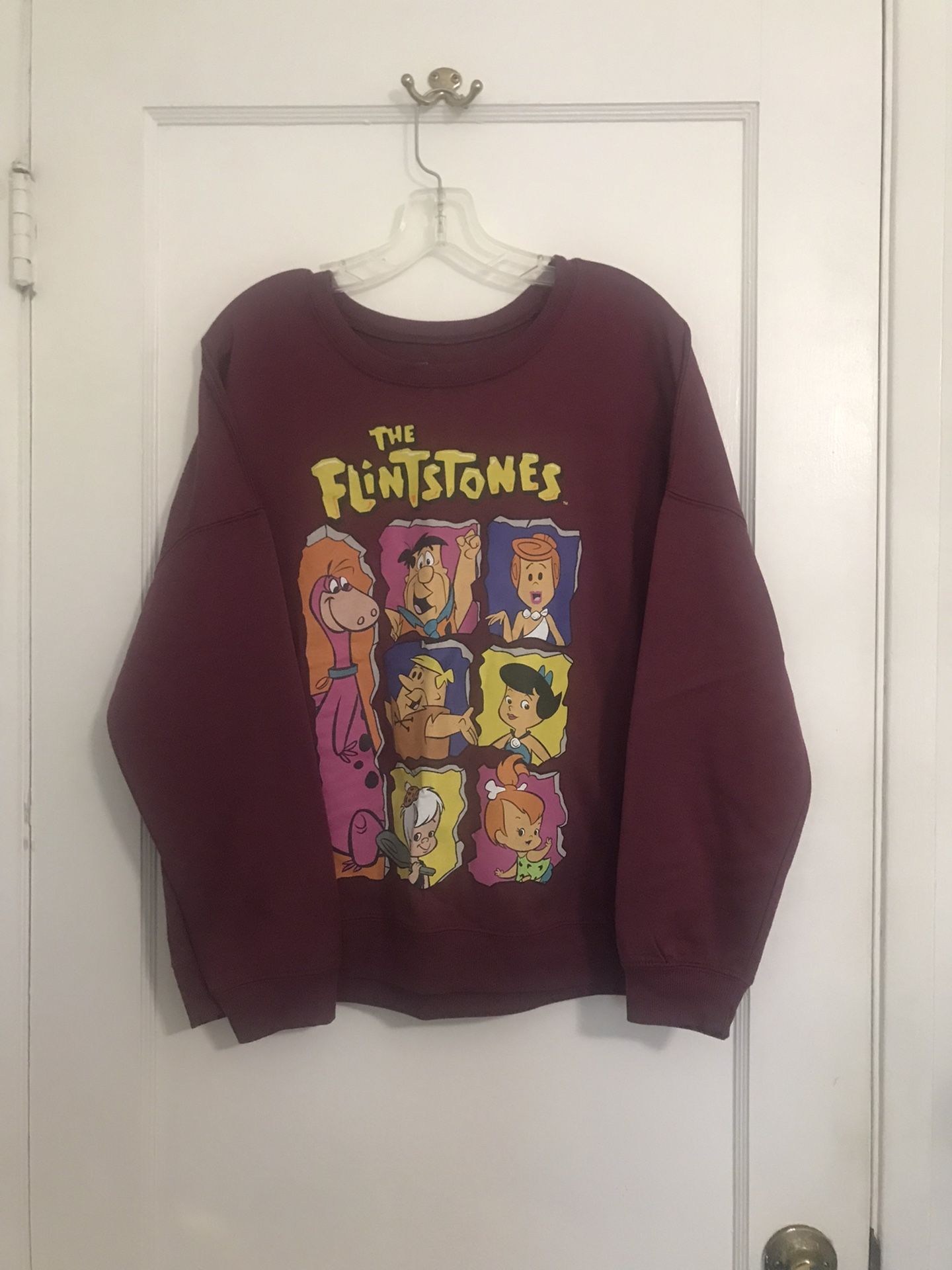 The Flintstones Maroon Sweatshirt 🪨 🦕