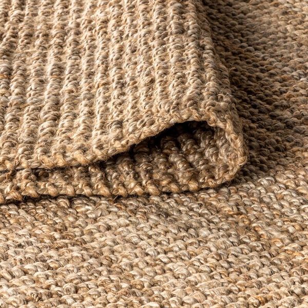 Perfect condition, 5x7, handwoven, natural jute rug for Sale in