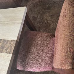 Dining  room set with four chairs in good condition