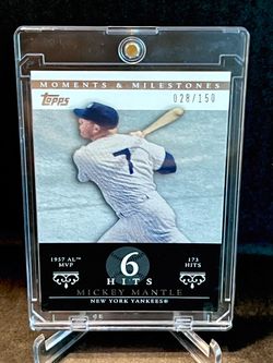 š„š„Mickey Mantle 2007 Topps Moments & Milestones #75-6 ā Serial Numbered 28/150 ā Yankees HOF