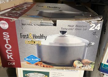 Royal Cook 24 Qt. Non-Stick Aluminum Stock Pot RC-2419