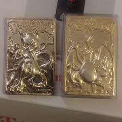 23k gold plated pokemon cards