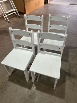 Children’s wooden chairs