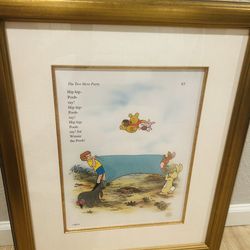 Title DISNEY LE ANIMATION CEL WINNIE THE POOH & THE BLUSTERY DAY BLANKET TOSS 112/500
