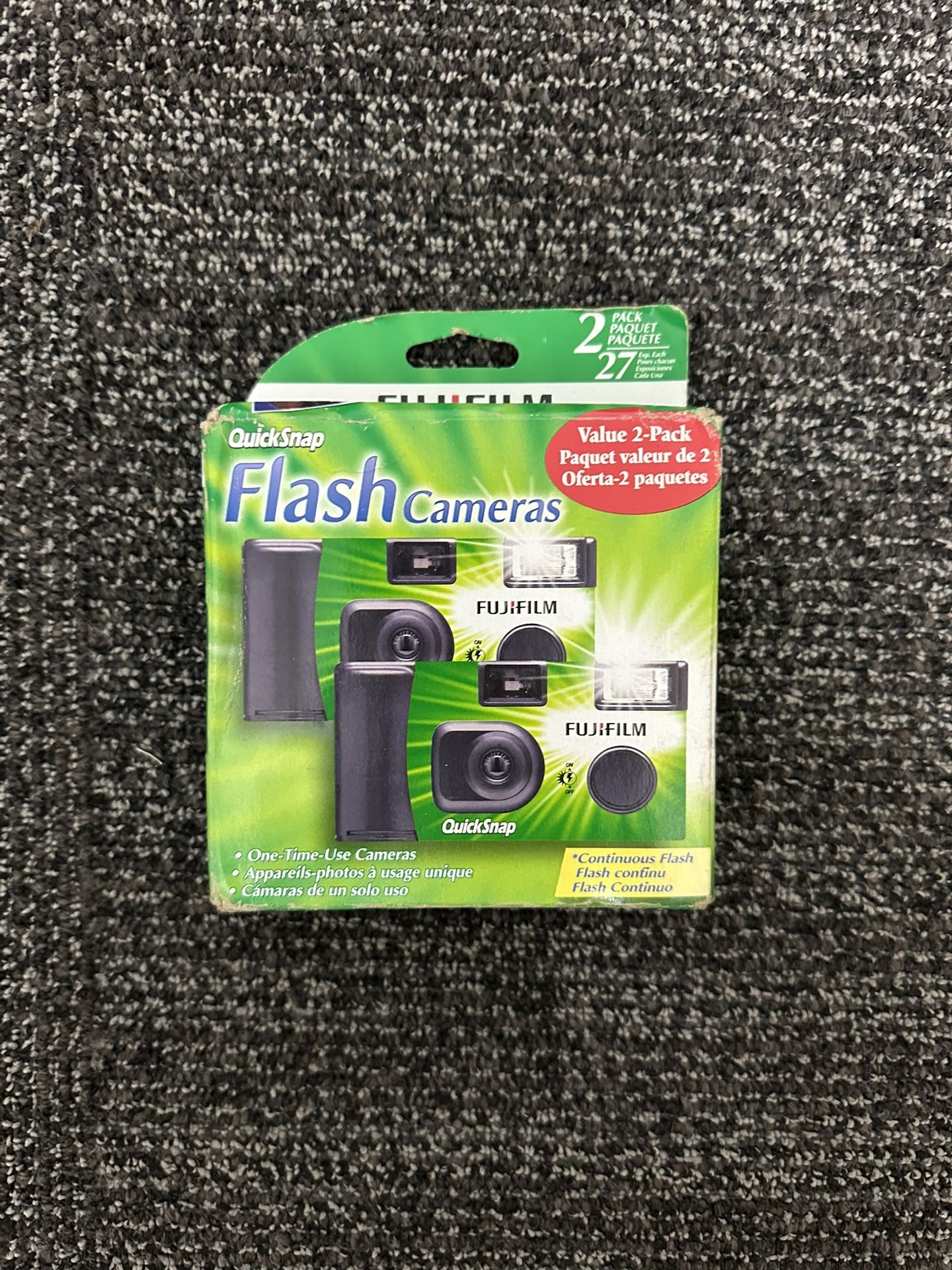 FUJIFILM QuickSnap Flash 400 Disposable Camera 2 Pack 35mm Brand New EXP 2025