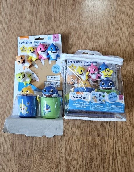 NEW Baby Shark Finger Puppets.