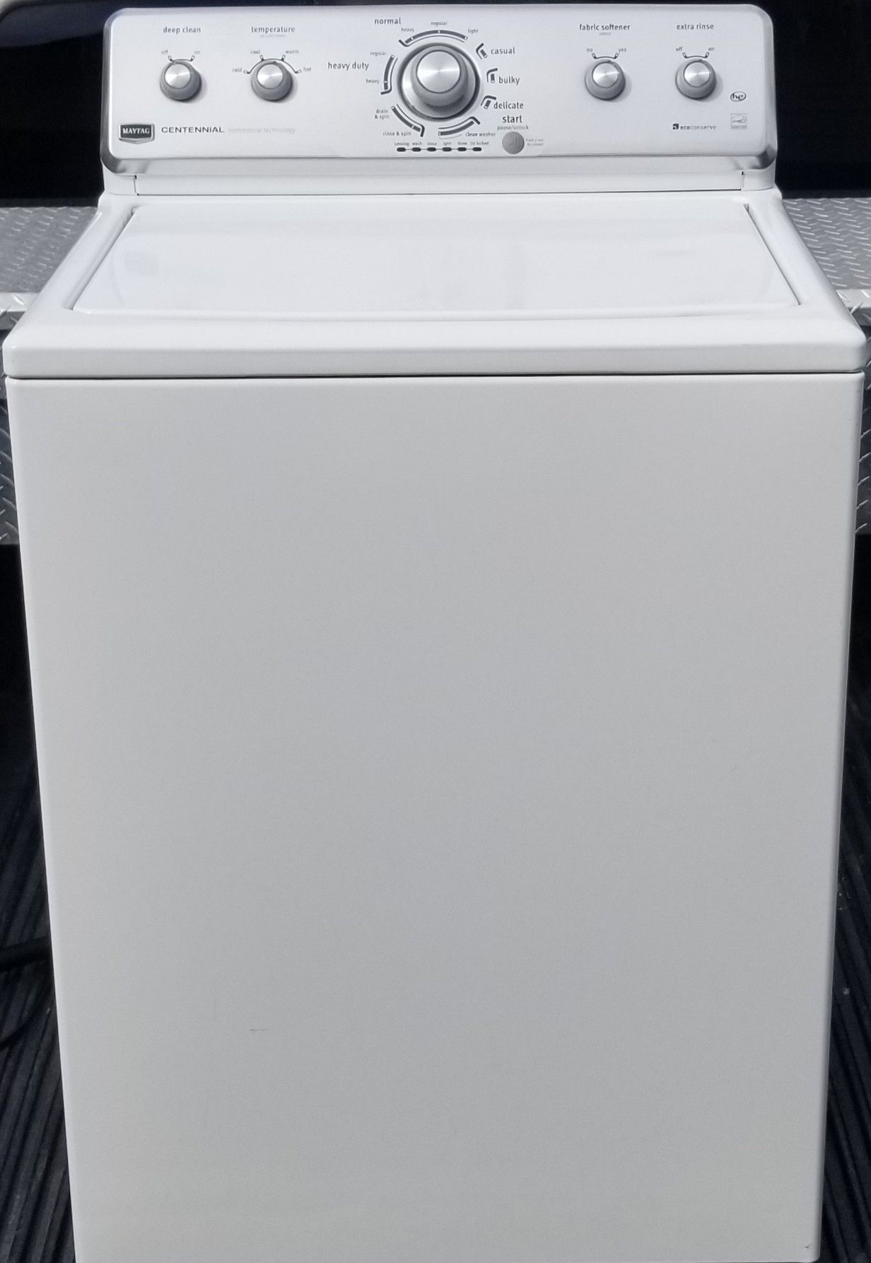 Maytag Centennial Series 27 Inch Top-Load Washer with 3.6 cu. ft. Capacity, 11 Cycles, High-Efficiency, Deep Clean Option, Energy Star Qualified