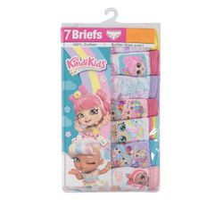 Kindi Kids Girls Underwear, 7 Pack Size 4
