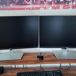 Dell 24inch flat screen dual monitors 