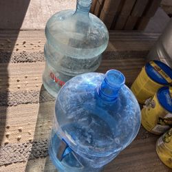 Two 5 Gallon Water Bottles 
