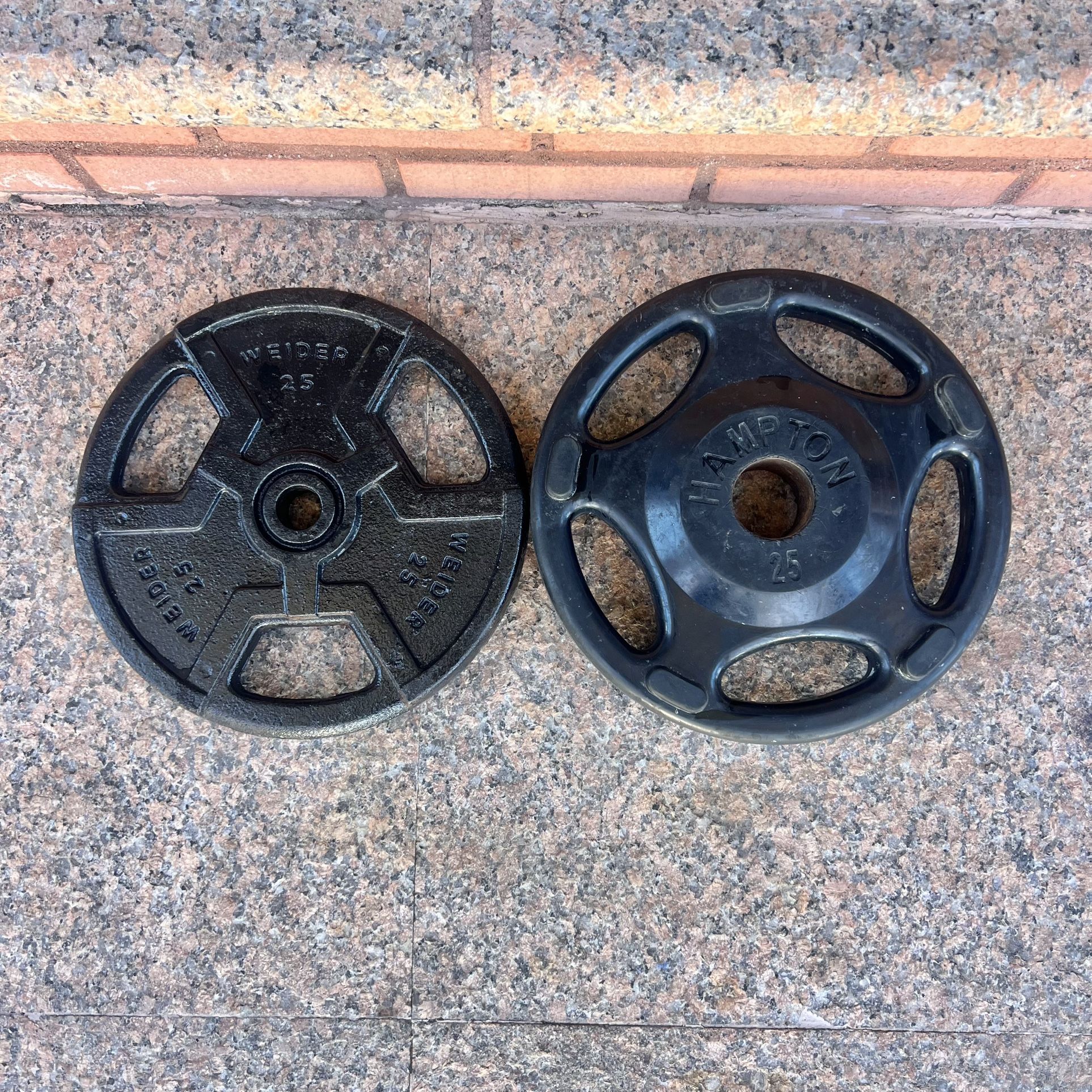 2 X 25 lbs…Total 50 lbs. Weight Lifting Plates 