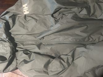 Green Helly Hansen Rain Jacket