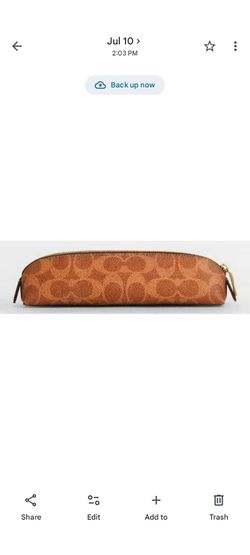 Coach pencil case