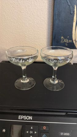 1970’s Bride and Groom wedding cups