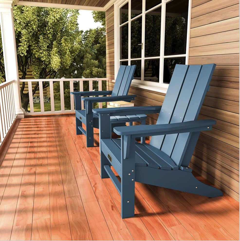 New And Assembled All Weather Adirondack Chair 