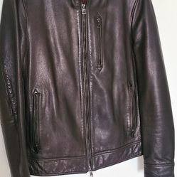 All Saints Men's Leather Jacket 