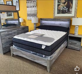 OM• $38 Initial • Brand New Bedroom Set, Bed Frame, Dresser Nightstand Chest