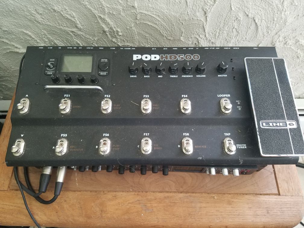 Line 6 guitar effects pedal pod hd500