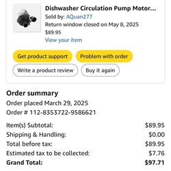 Kenmore Dishwasher Pump