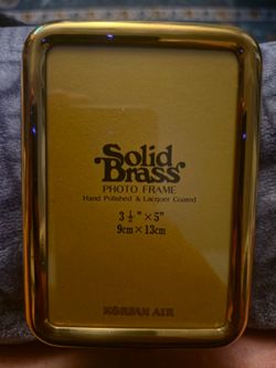 Solid brass frame