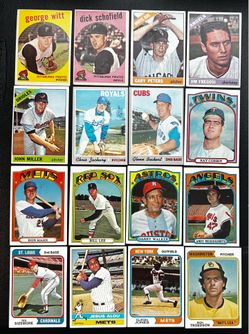 1(contact info removed) MLB 16 Card Lot (EX) Schofield, Fregosi, Sizemore, Alou