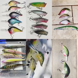 Custom painted lures