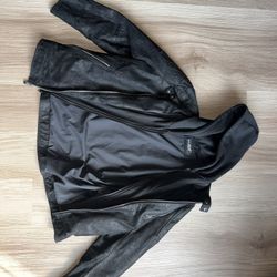 Black Rivet Vintage Leather Jacket