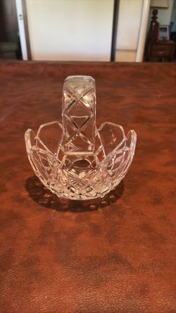 Vintage Crystal Basket