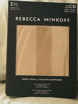 2 pair Rebecca Minkoff Sheer Tights