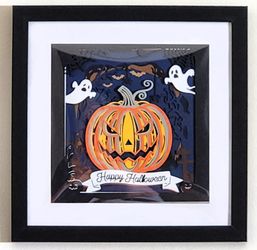 Spooky Jack-o'–Lanterna Halloween 3D Shadow Box 🎃👻