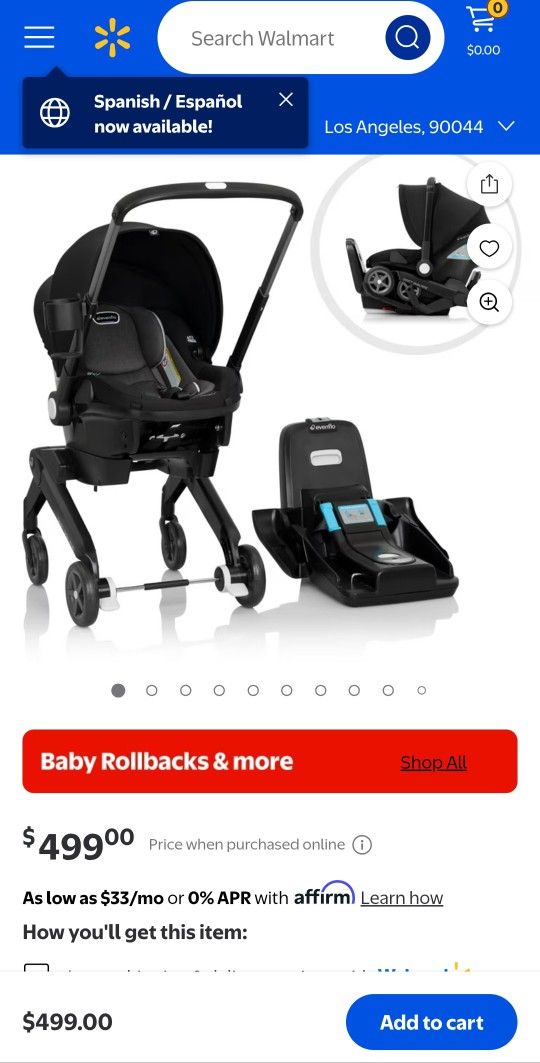 Carseat Stroller Combo