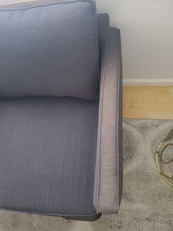 Ikea Single Seat Couch Dark Grey Thumbnail