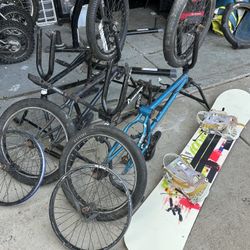 BMX Bikes And Snowboard 
