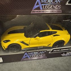 1:24 Scale 2019 Chevrolet Corvette ZR1 Diecast Metal Car. New Unopened. $15.00 each 