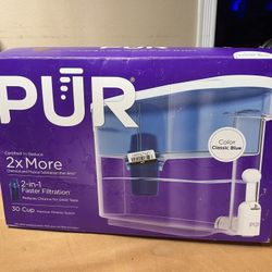 PUR 30 Cup Water Dispenser Filtration System Blue/White DS1800Z 