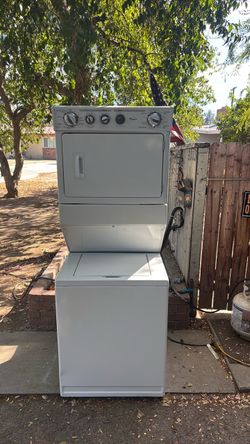 Whirlpool stacked washer and dryer