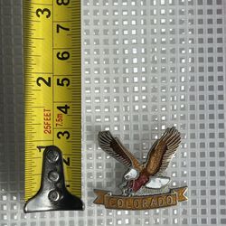 Colorado Eagle hat pin, label pin